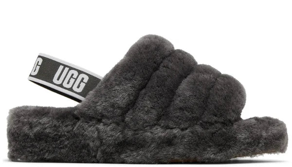 UGG Fluff Yeah Slide Thick Sole Gray