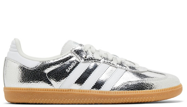 Samba OG "Silver Metallic Cracked Leather"