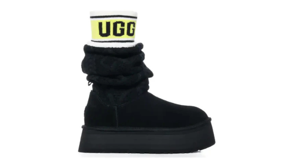 UGG Classic Sweater Letter Boot – Black
