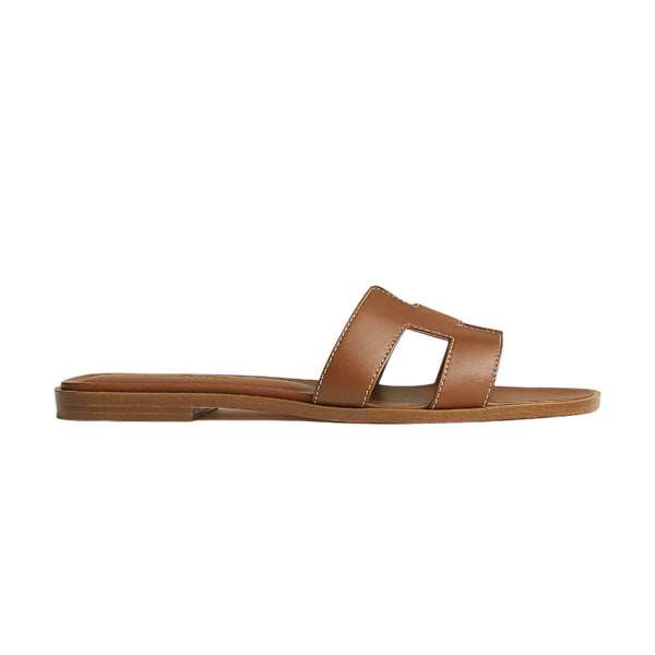 Hermes Oran sandals brown